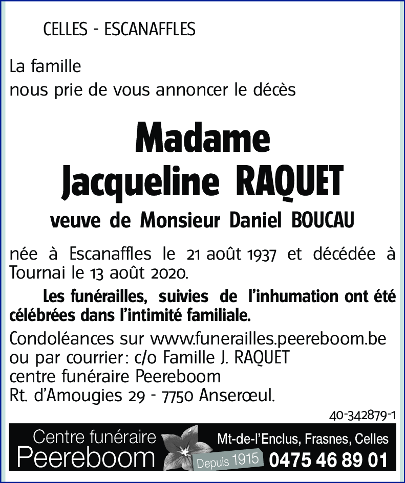 RAQUET Jacqueline