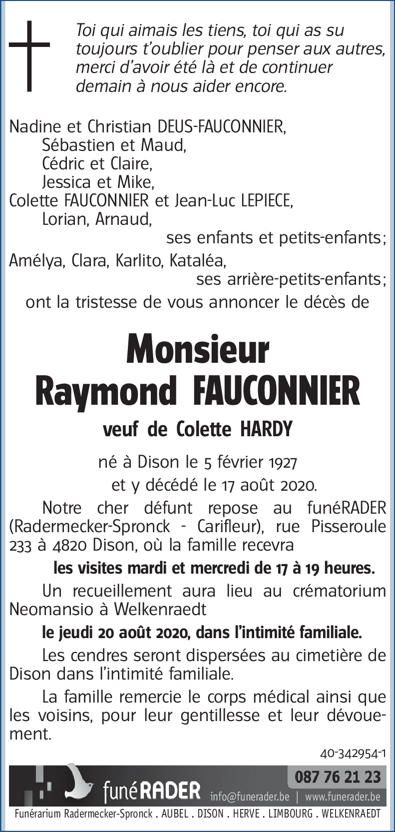 Raymond FAUCONNIER