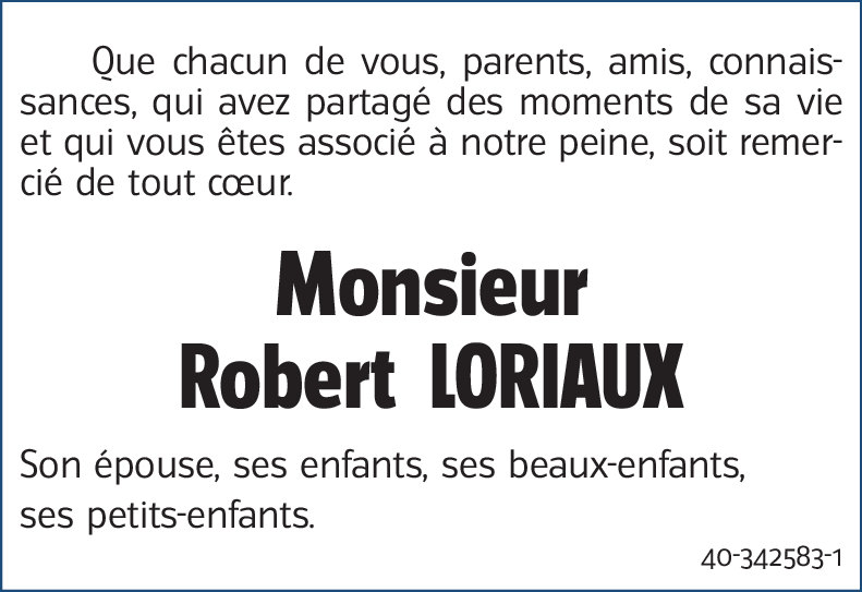 Robert LORIAUX