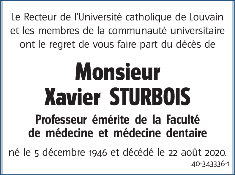 Xavier STURBOIS
