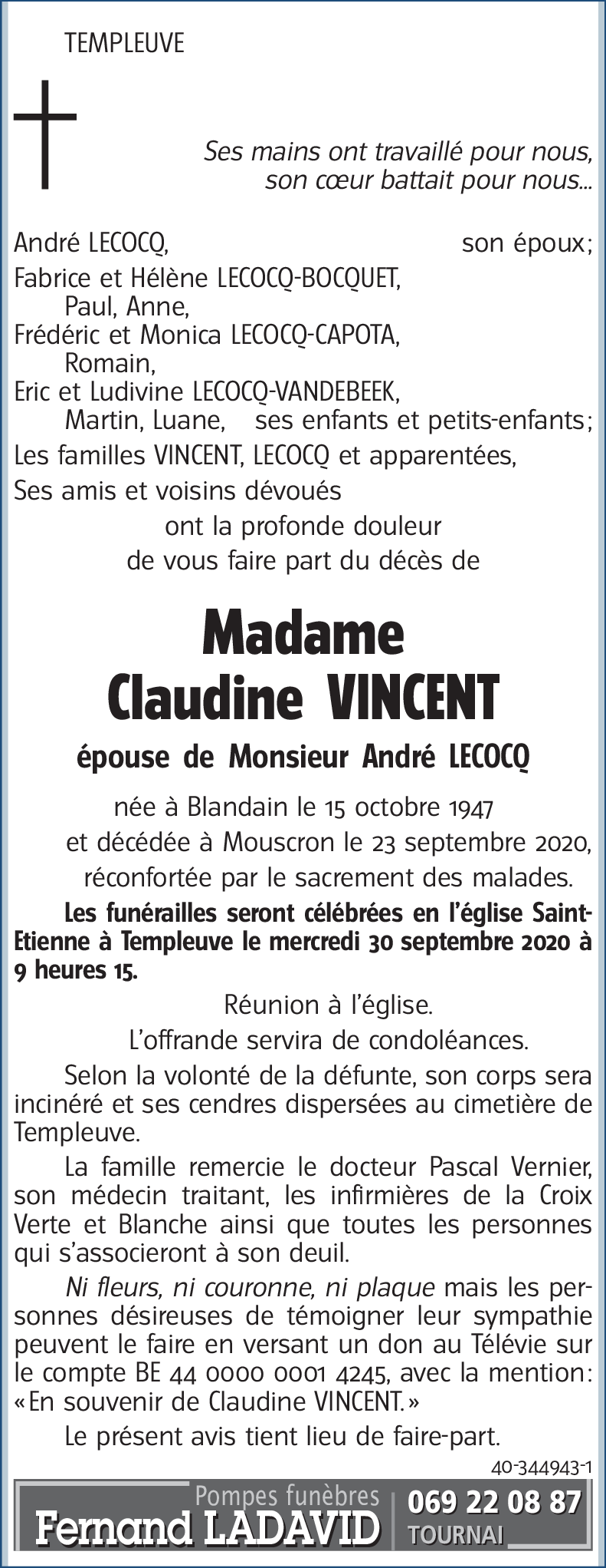 Claudine VINCENT