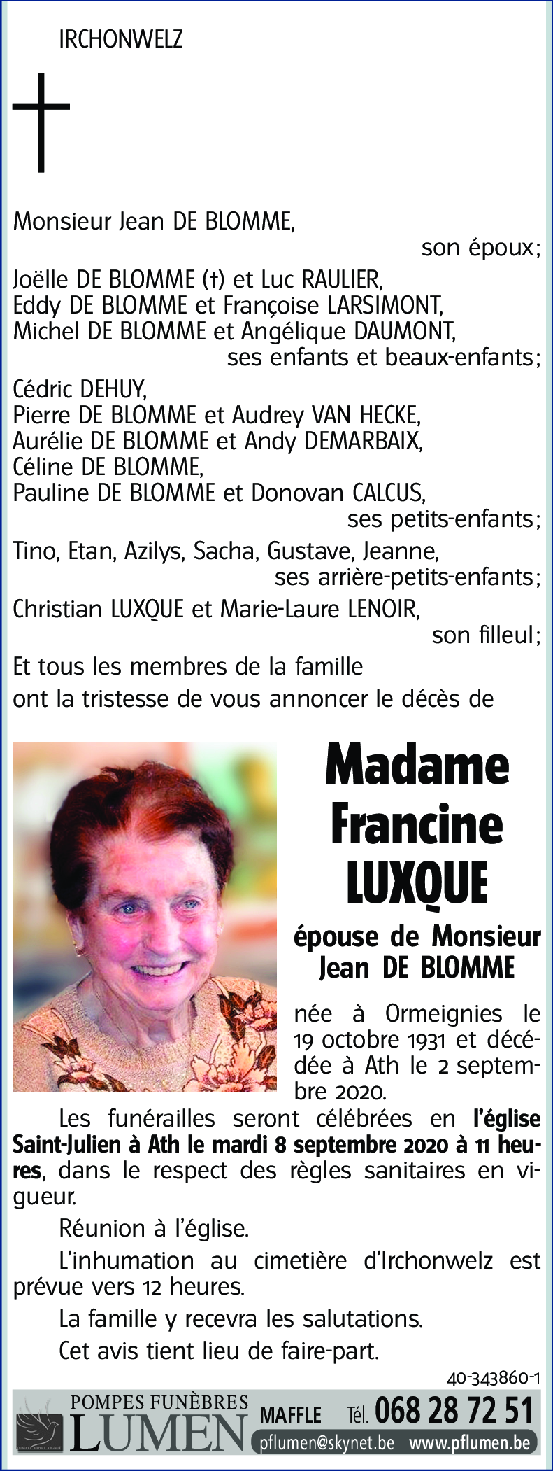 Francine LUXQUE