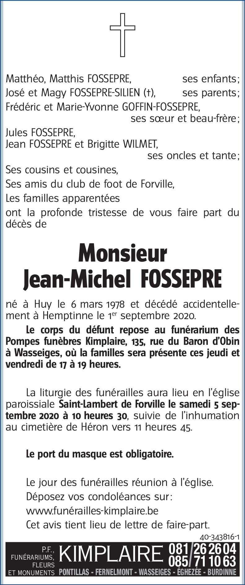 Jean-Michel FOSSEPRE