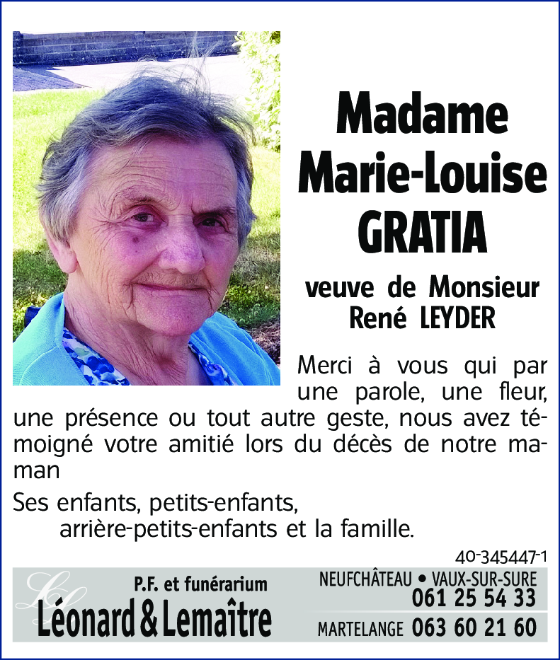 Marie-Louise GRATIA