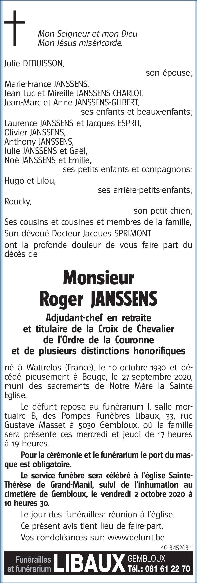 Roger JANSSENS