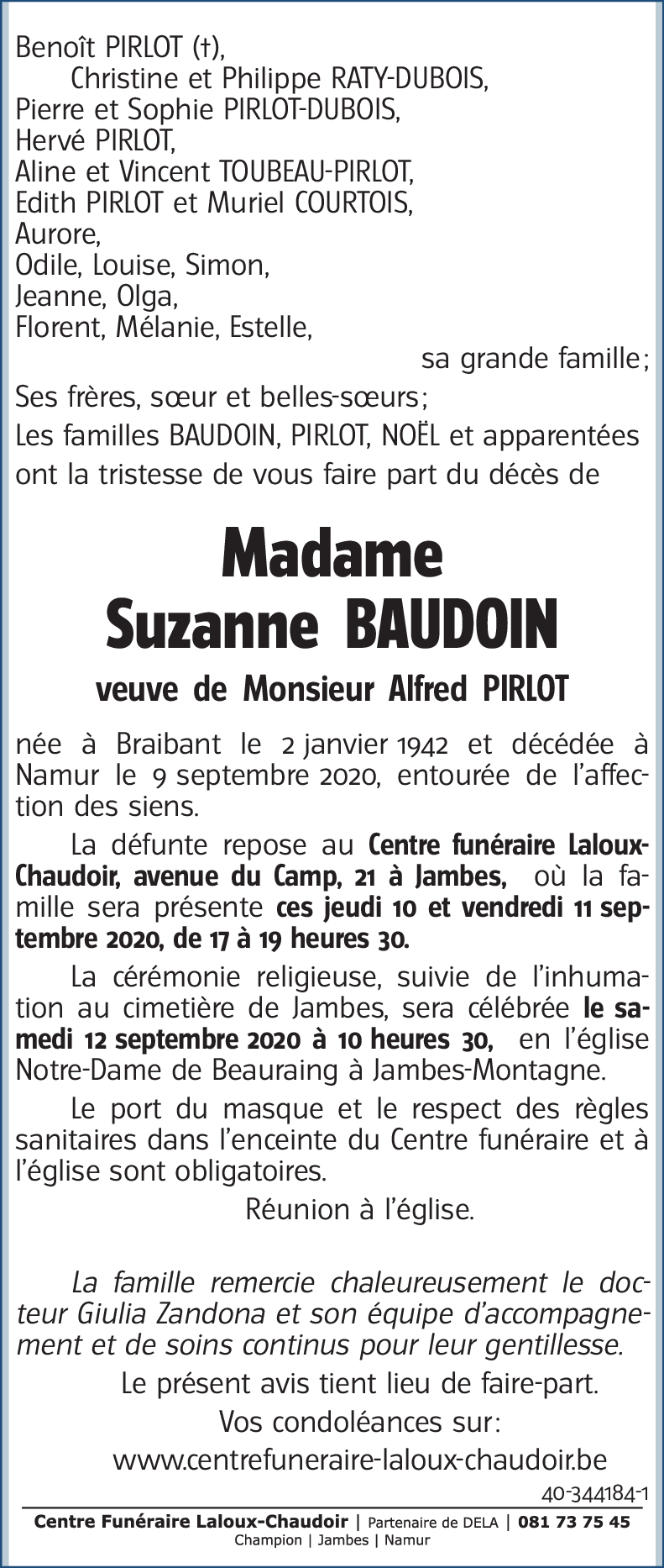 Suzanne BAUDOUIN