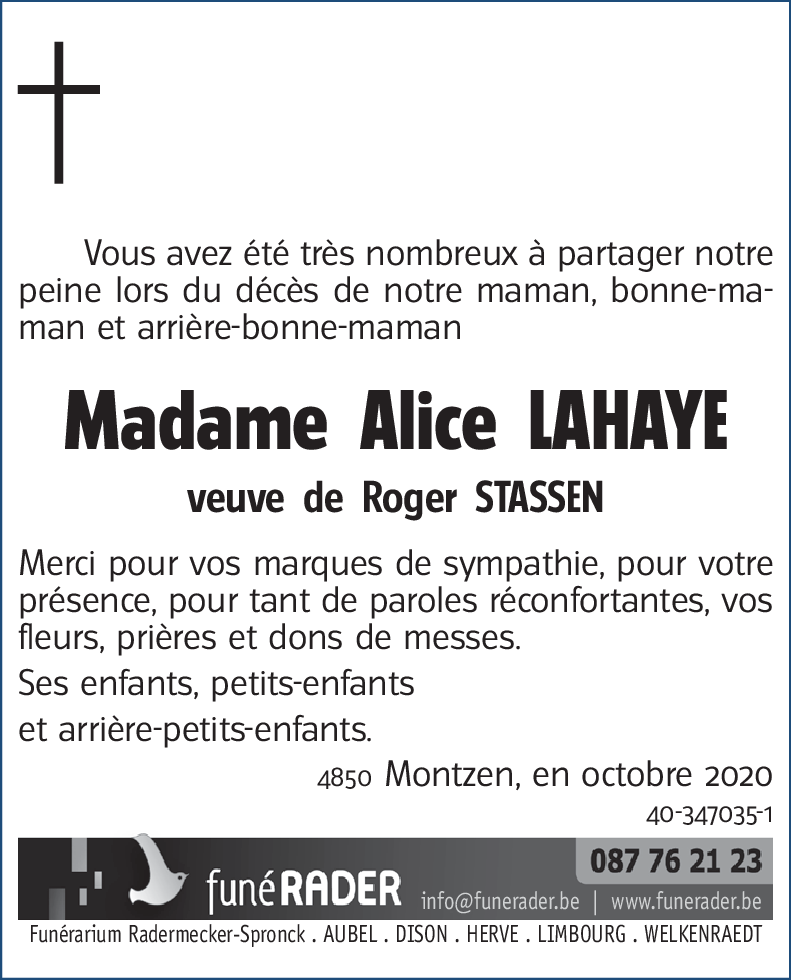 Alice LAHAYE