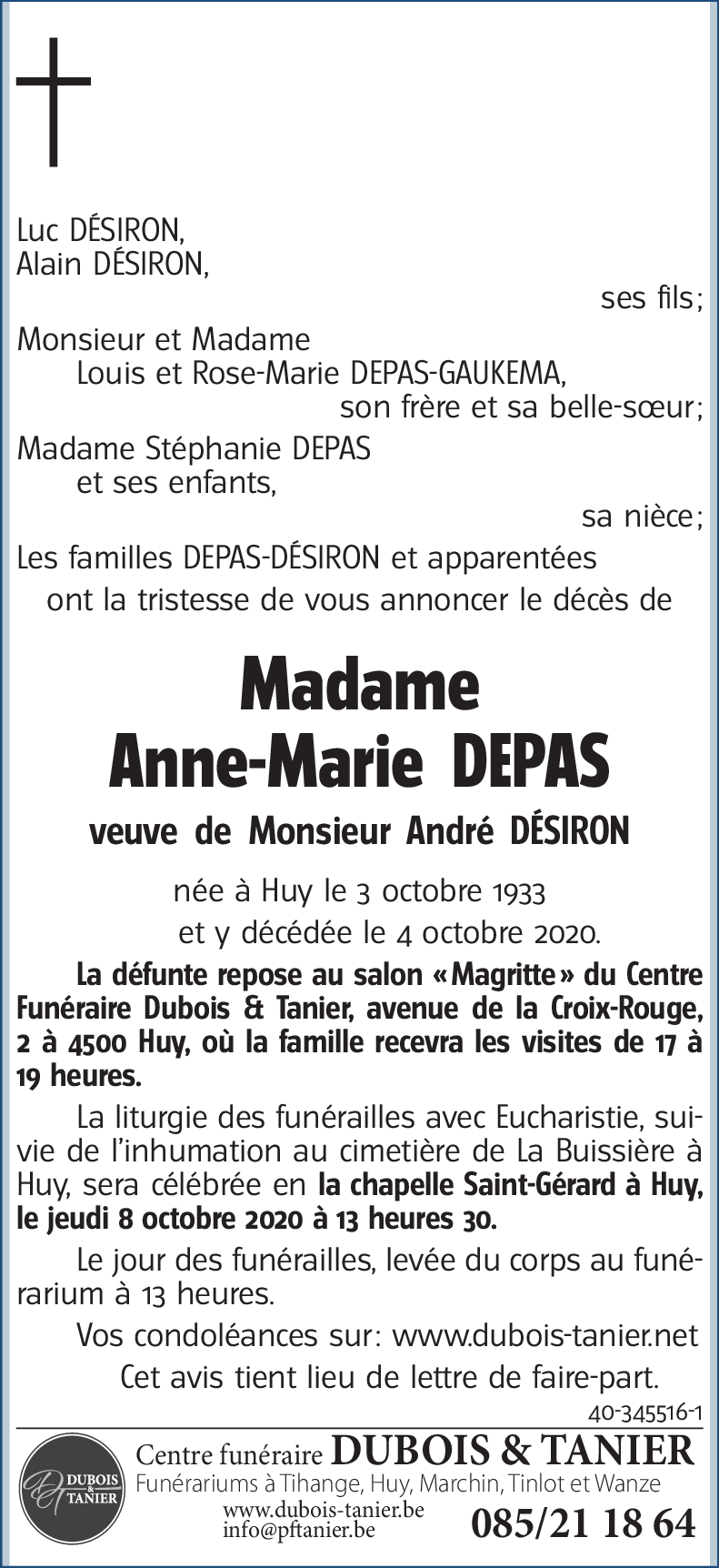 Anne-Marie DEPAS