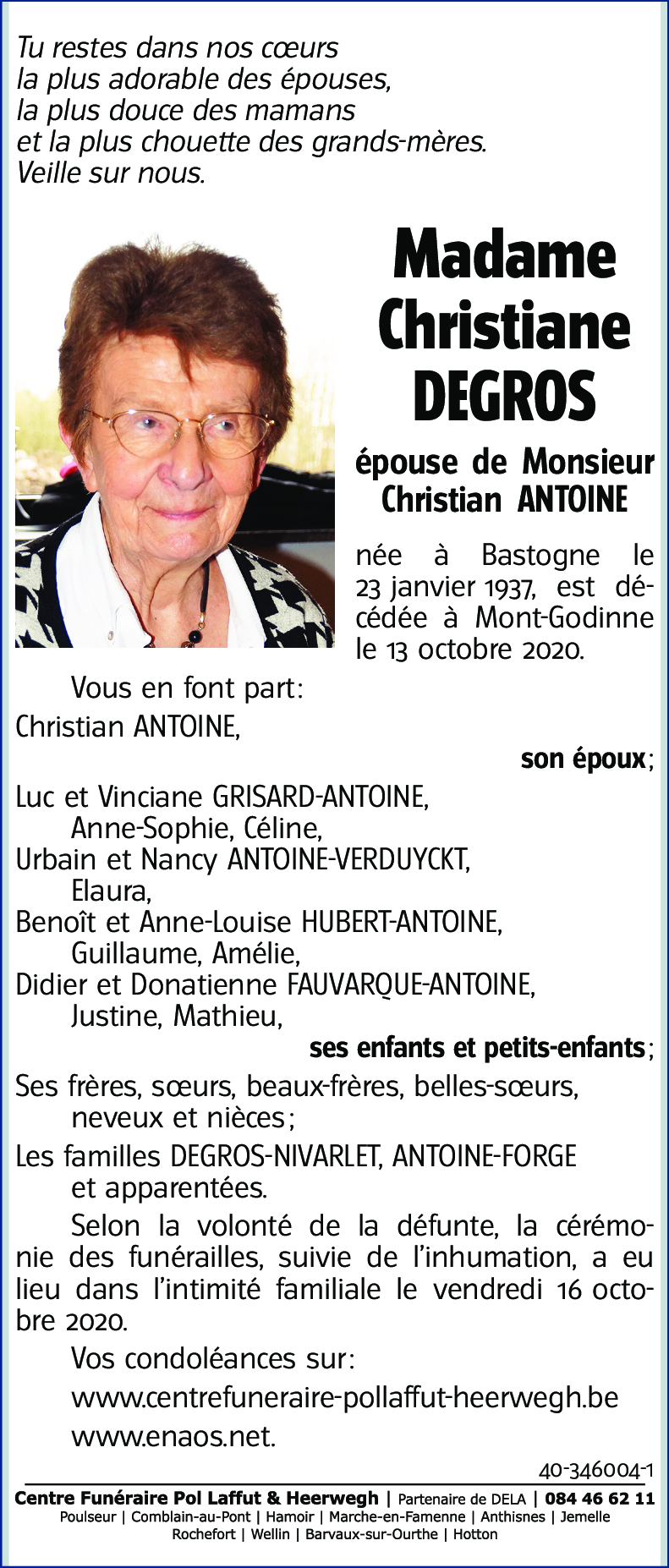 Christiane DEGROS