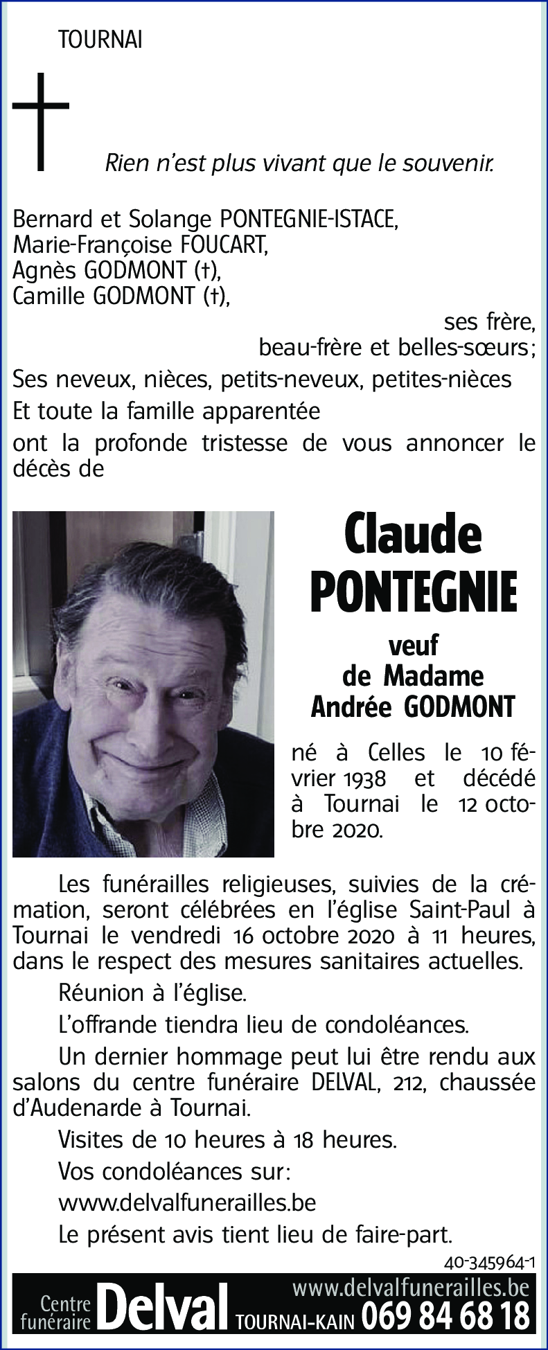 Claude PONTEGNIE