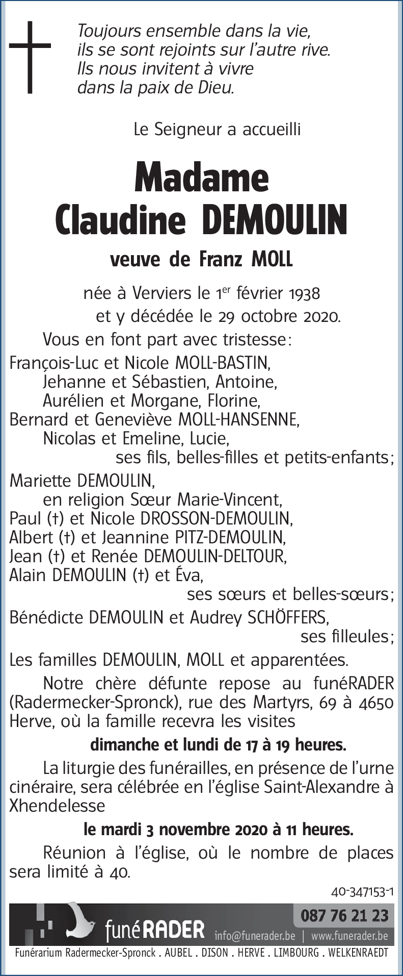 Claudine DEMOULIN
