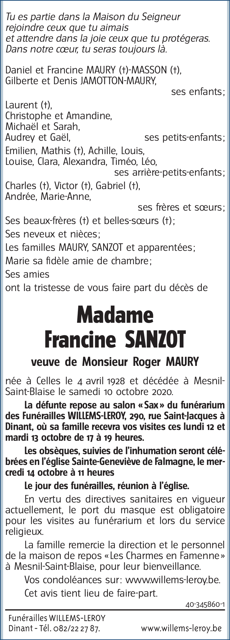 Francine SANZOT