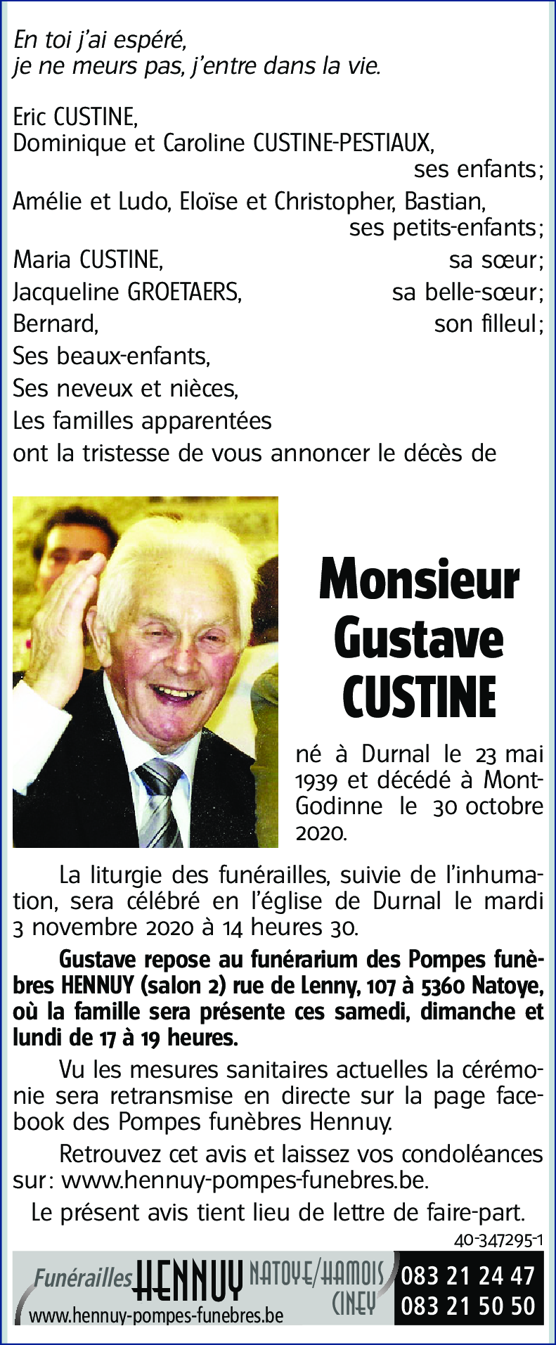 Gustave CUSTINE