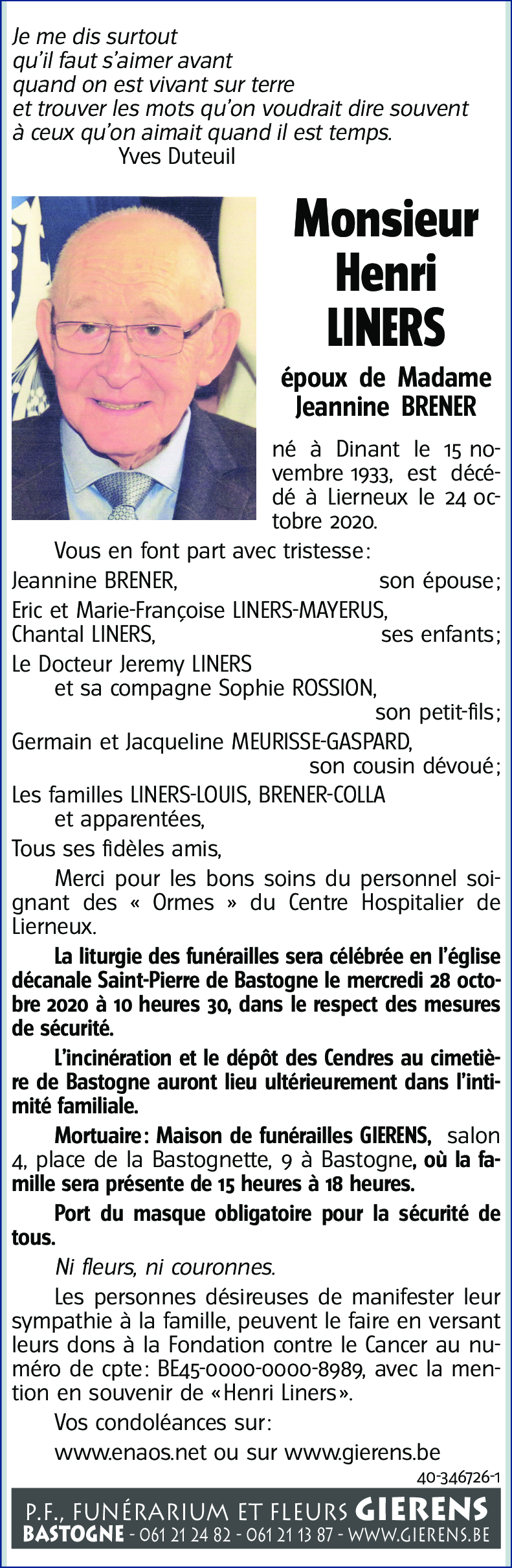 Henri LINERS