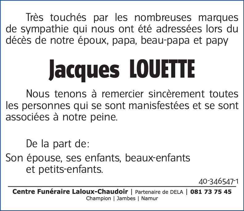 Jacques LOUETTE