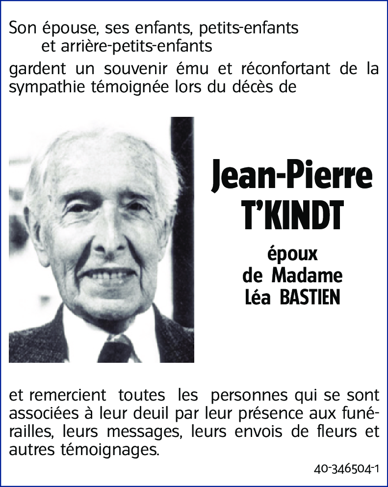 Jean-Pierre T'KINDT