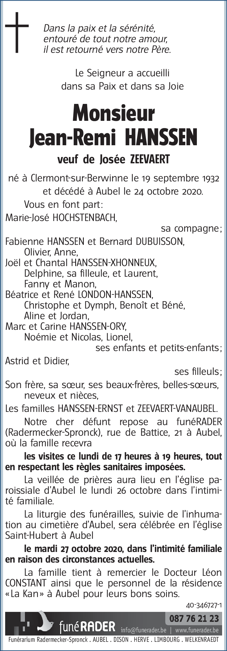 Jean-Remi HANSSEN