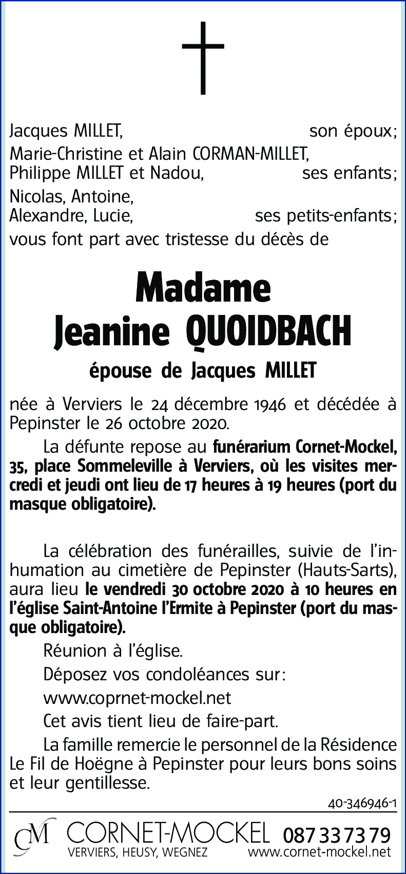 Jeannine QUOIDBACH