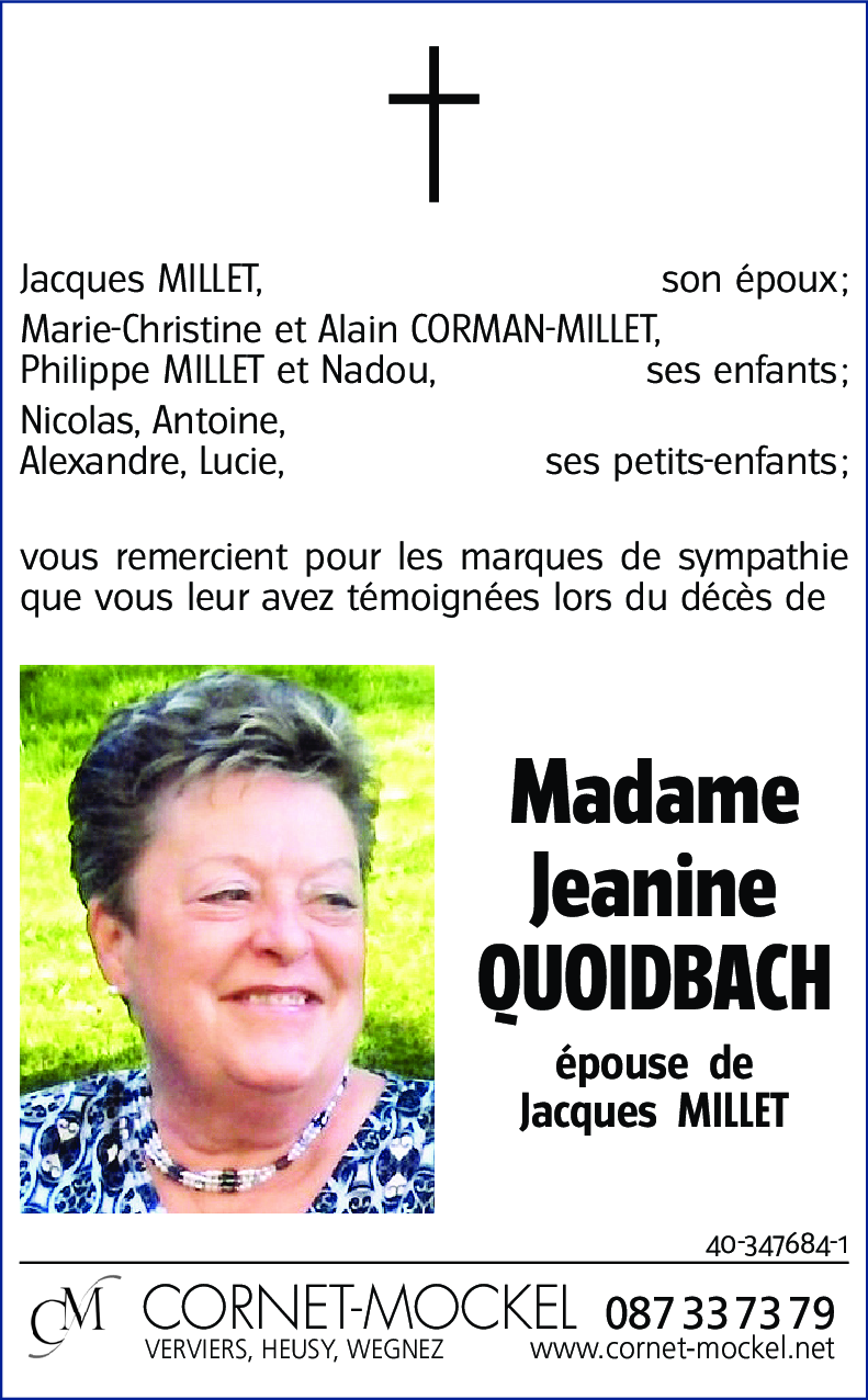 Jeannine QUOIDBACH