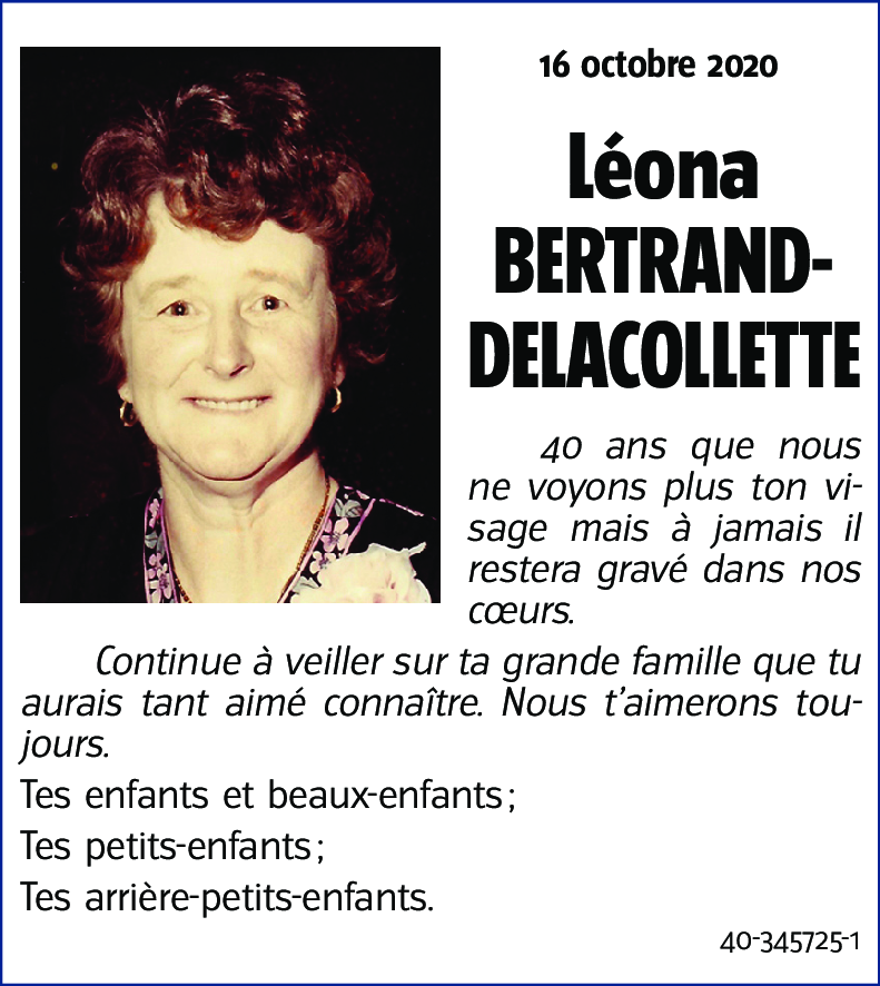 Léona BERTRAND-DELACOLLETTE