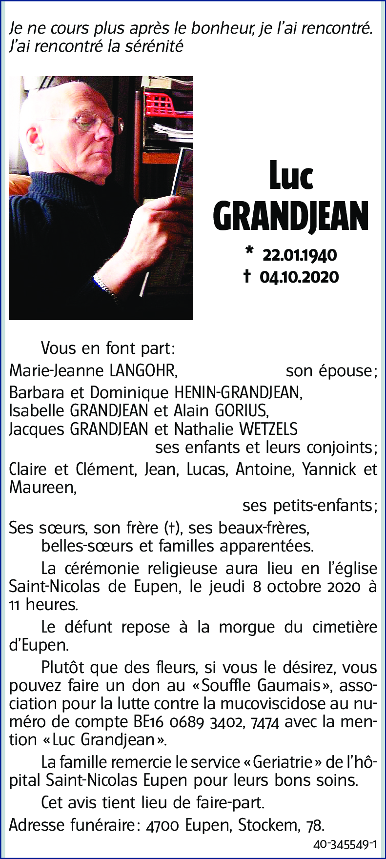 Luc GRANDJEAN