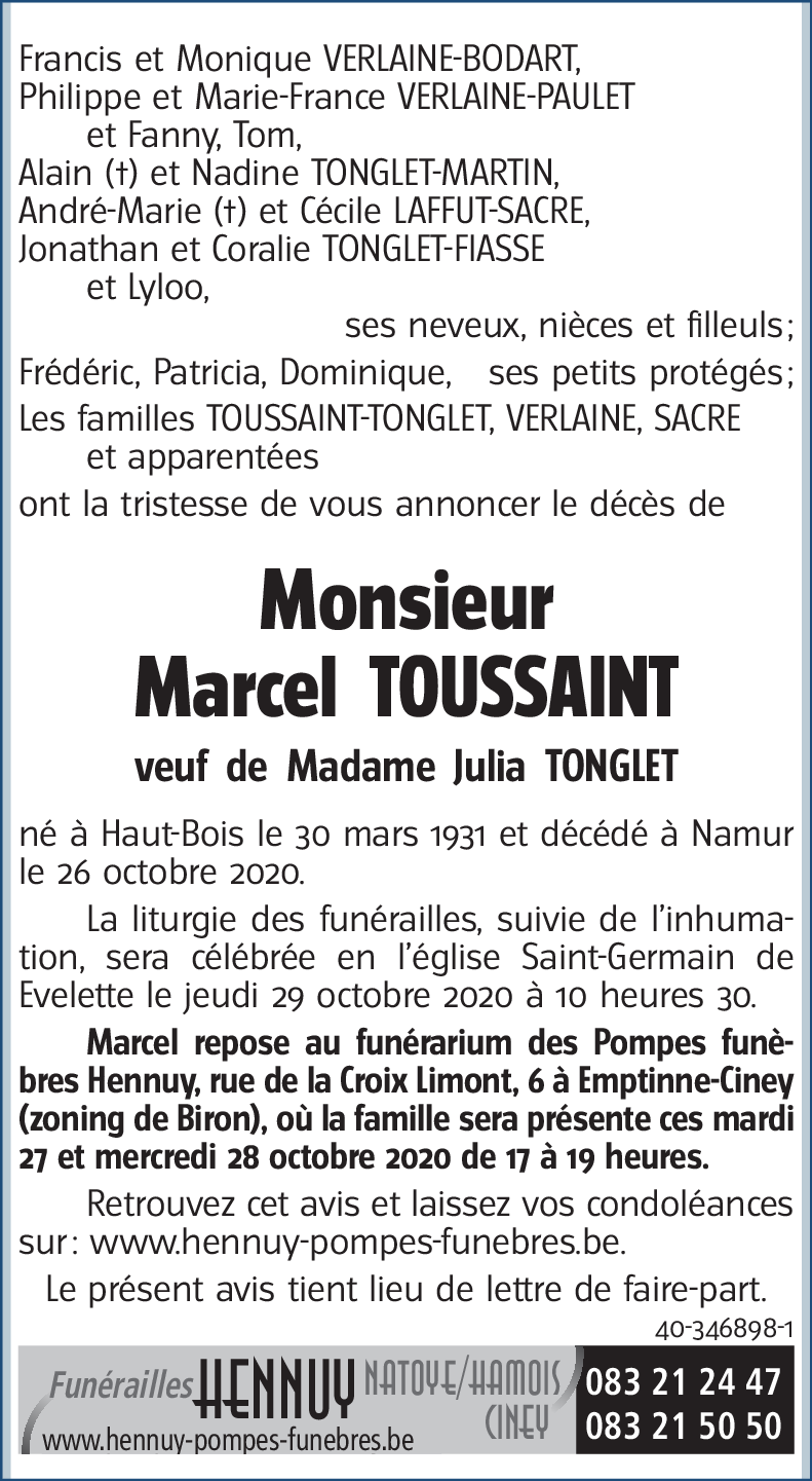 Marcel TOUSSAINT
