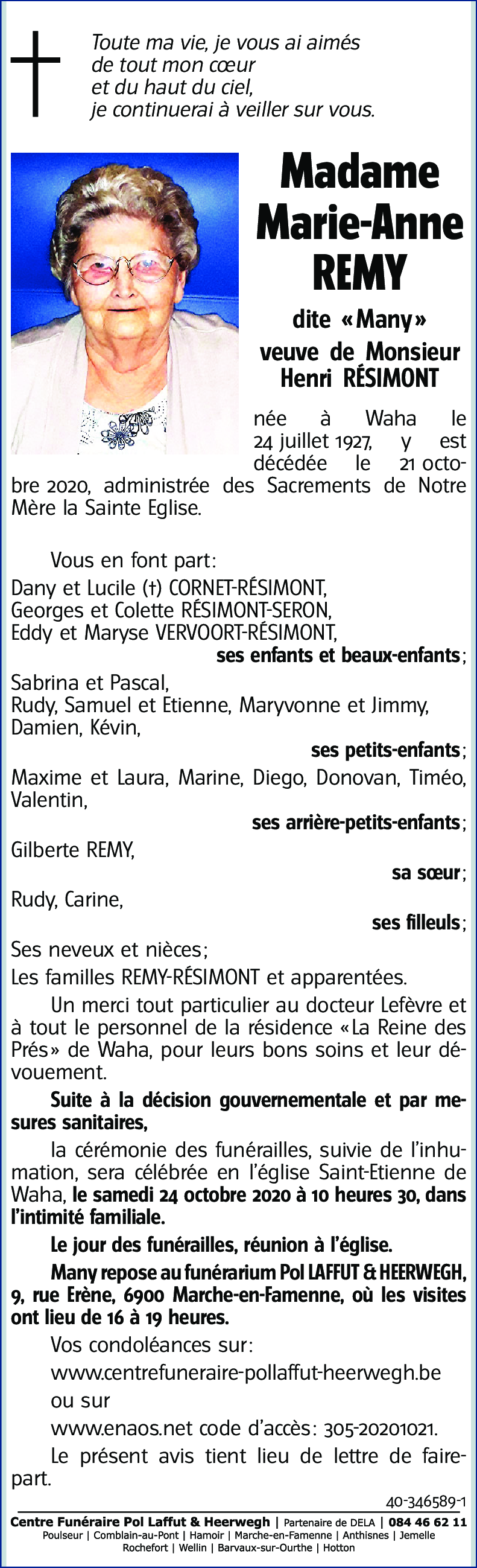 Marie-Anne REMY