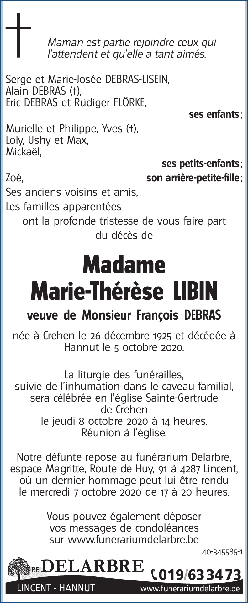 Marie-Thérèse LIBIN