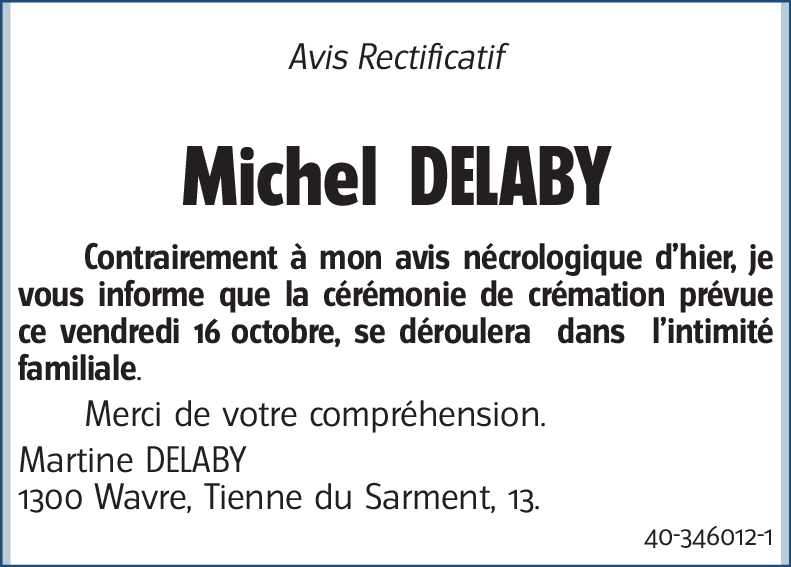 Michel DELABY