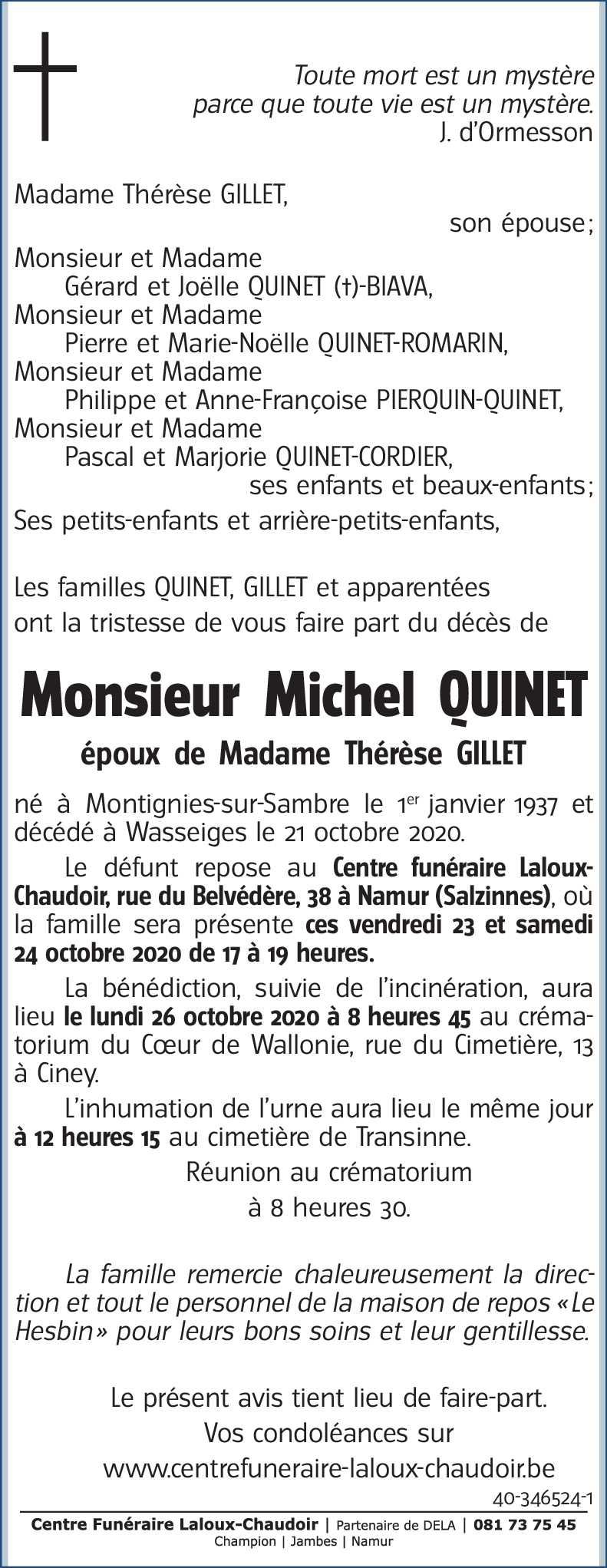 Michel QUINET