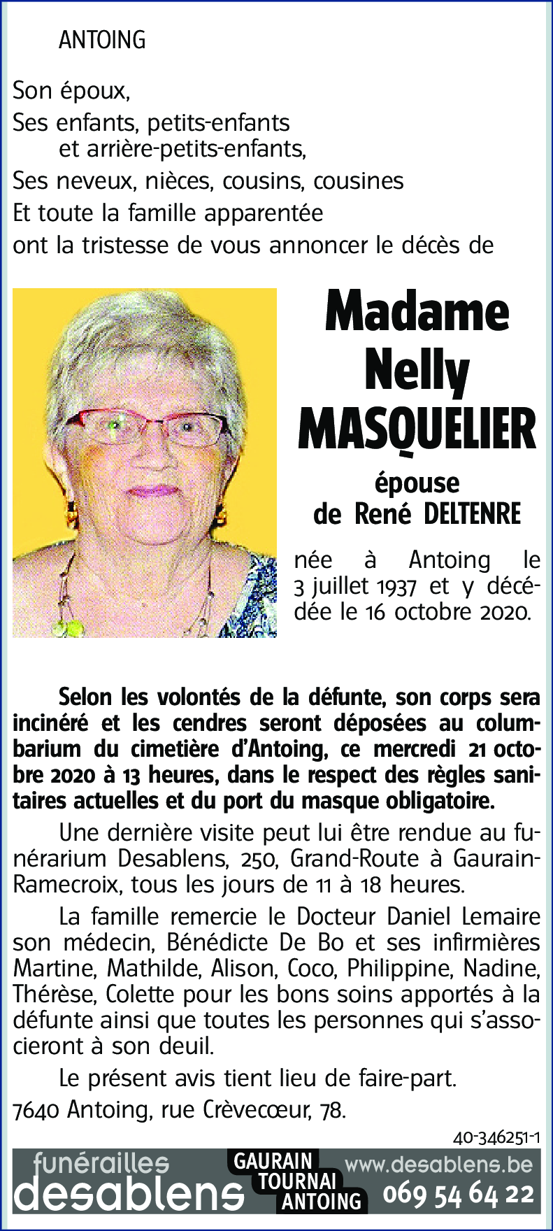 Nelly MASQUELIER