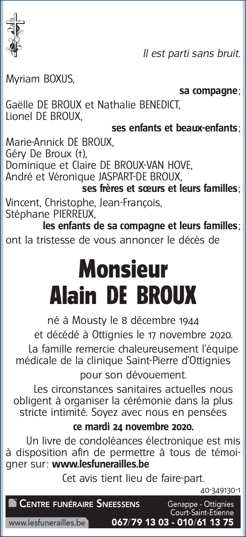 Alain DE BROUX