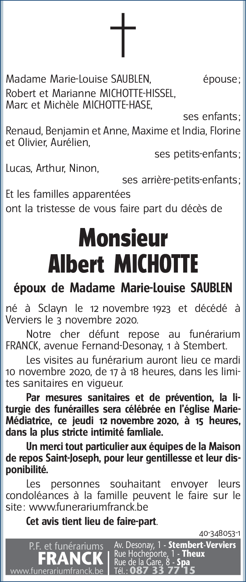 Albert MICHOTTE