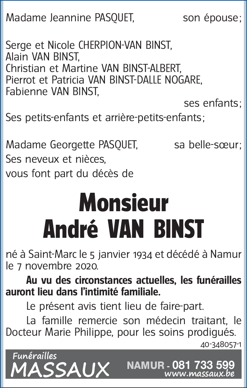André VAN BINST
