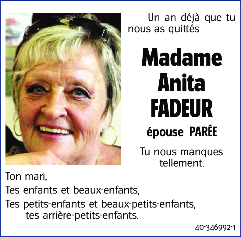 Anita FADEUR