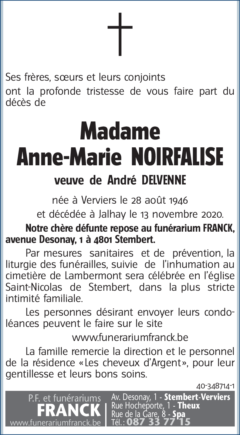 Anne-Marie NOIRFALISE