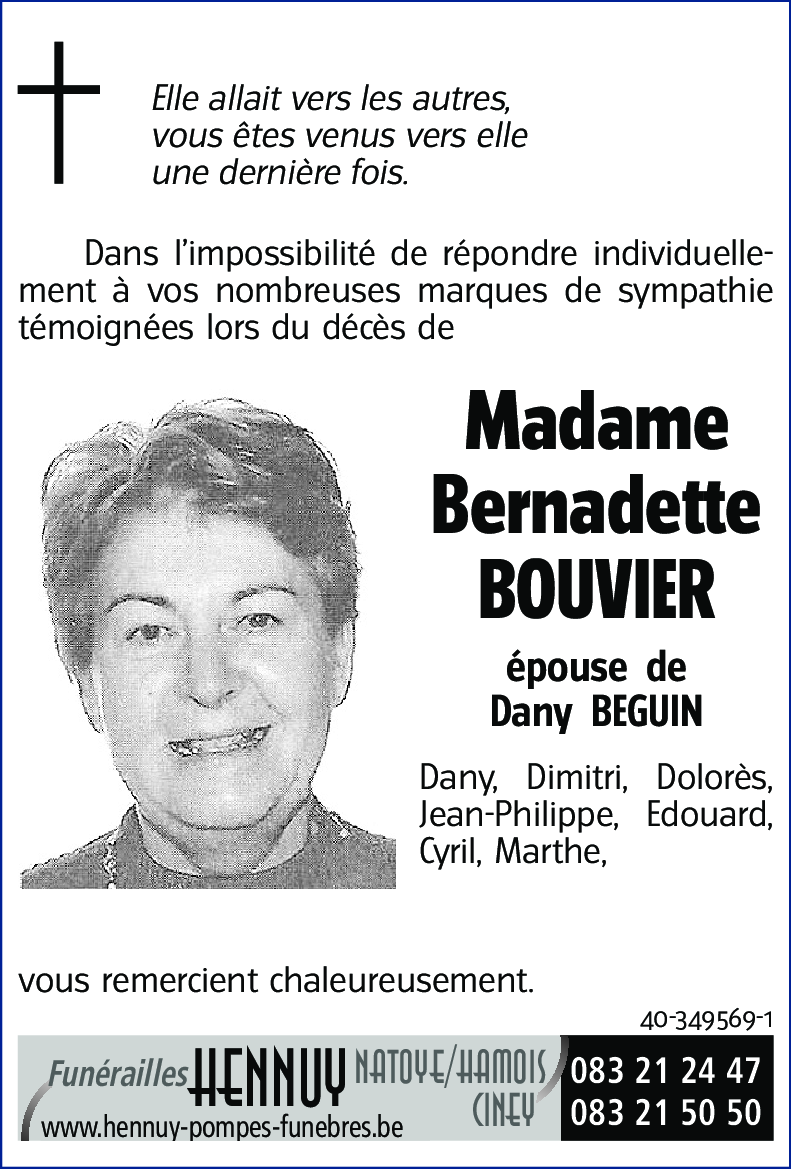 Bernadette BOUVIER