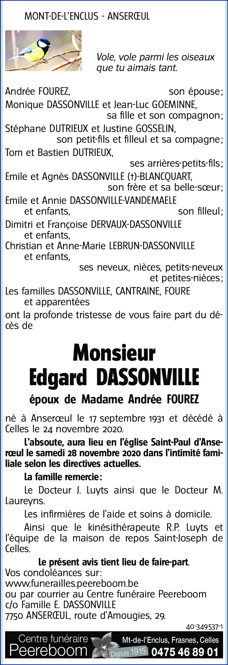 Edgard DASSONVILLE