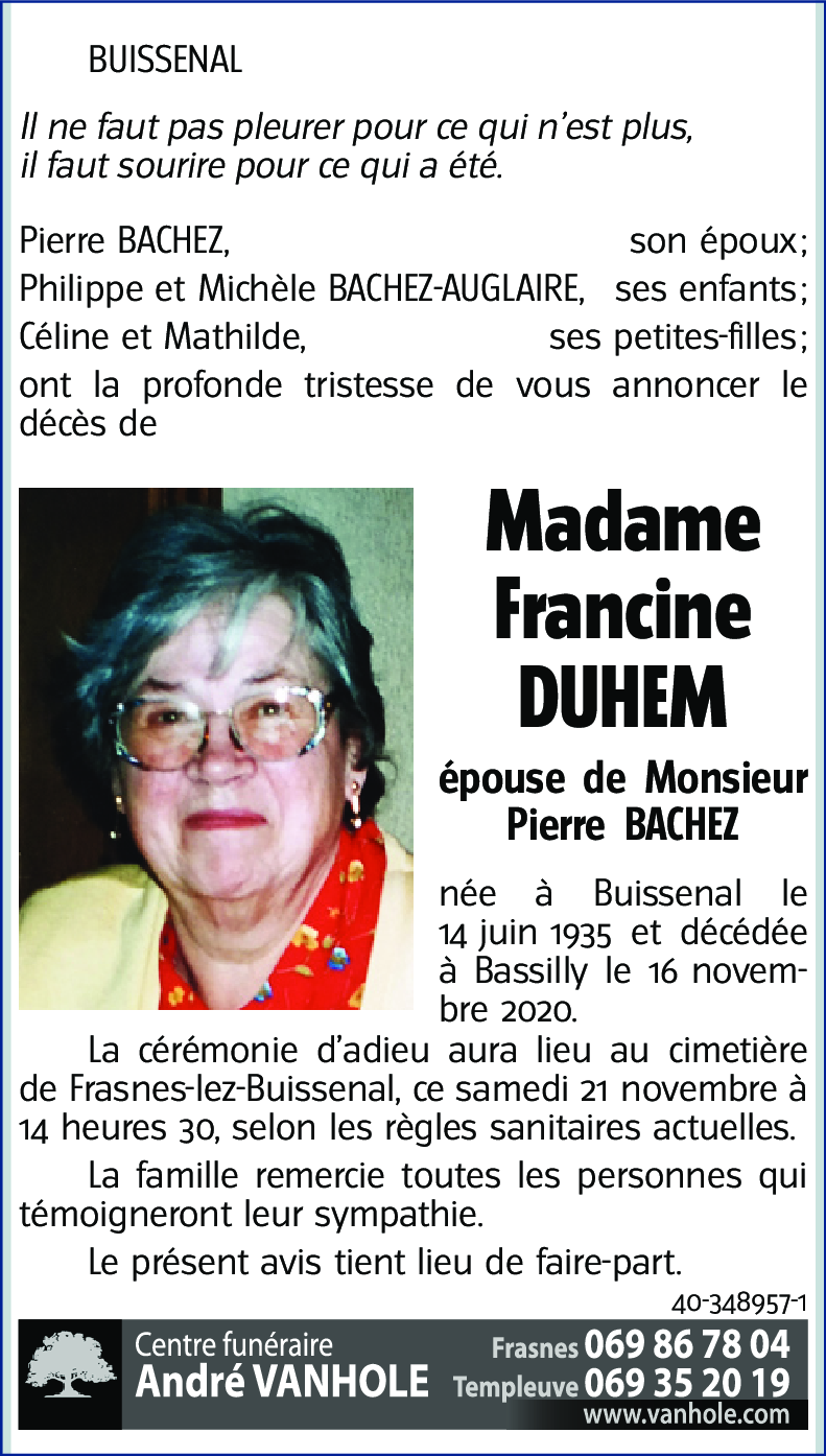 Francine DUHEM