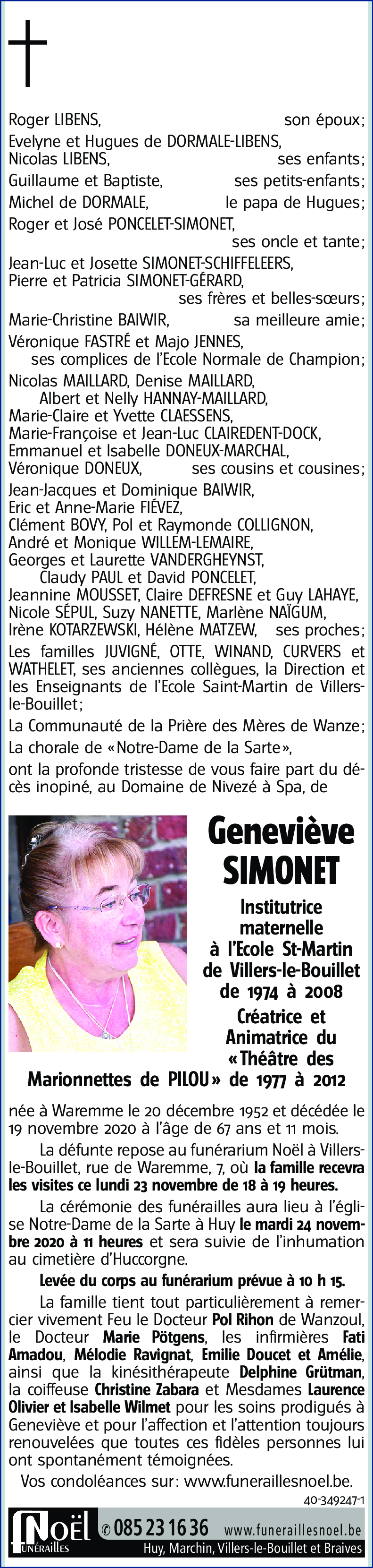 Geneviève SIMONET