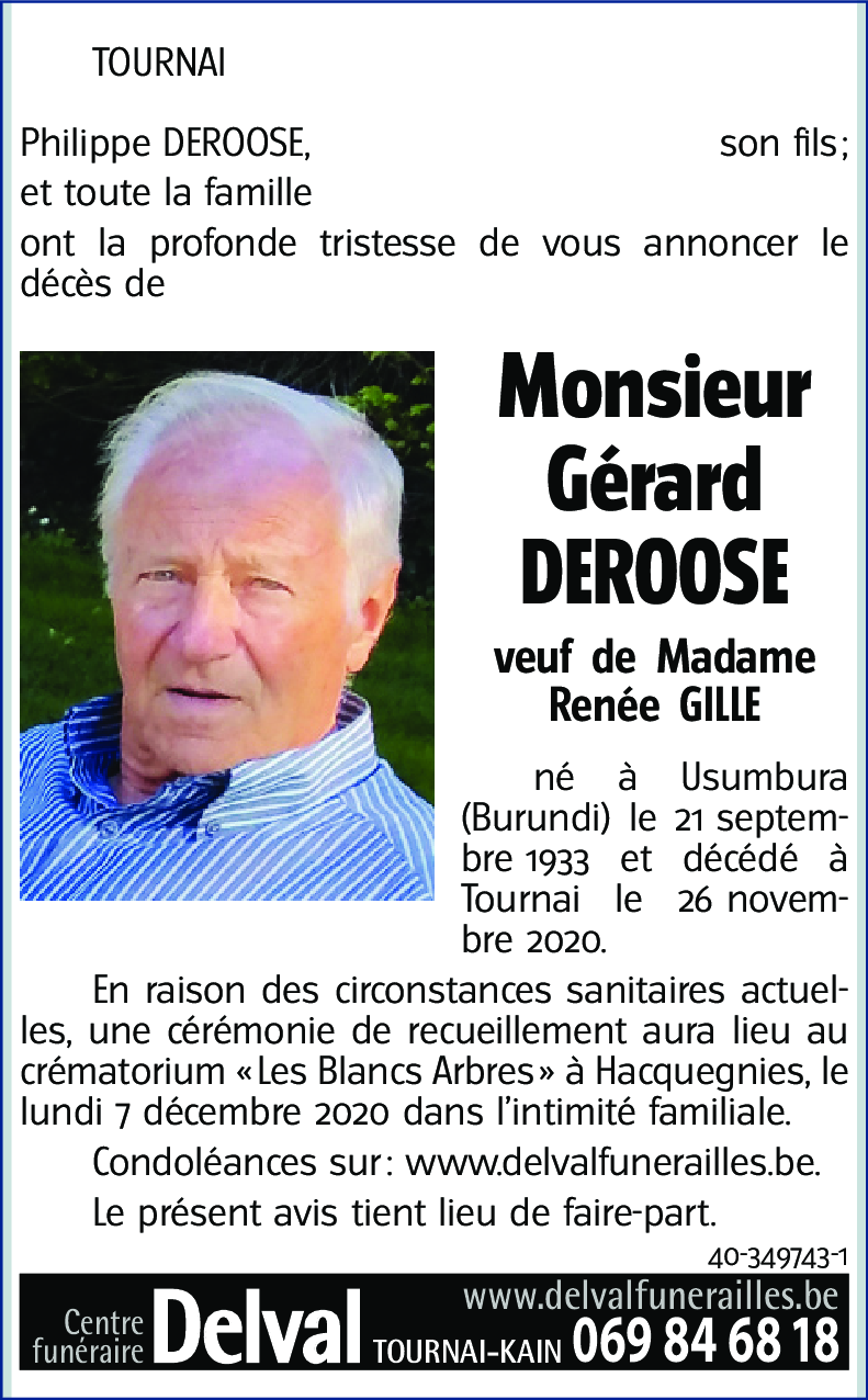 Gérard DEROOSE