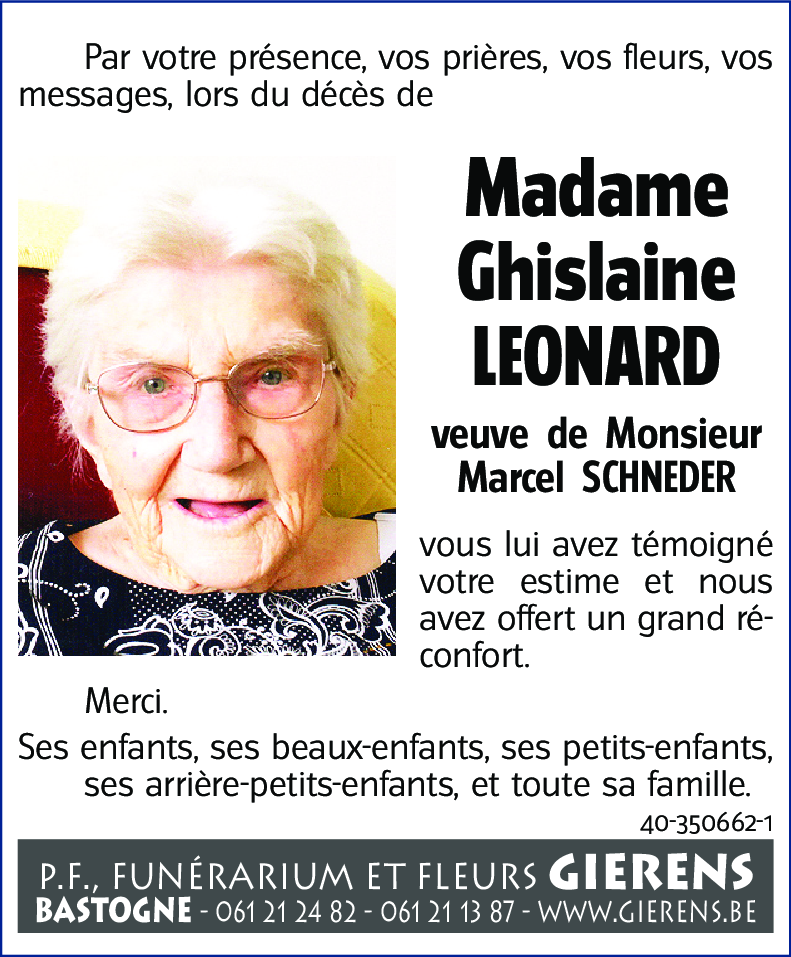 Ghislaine LEONARD