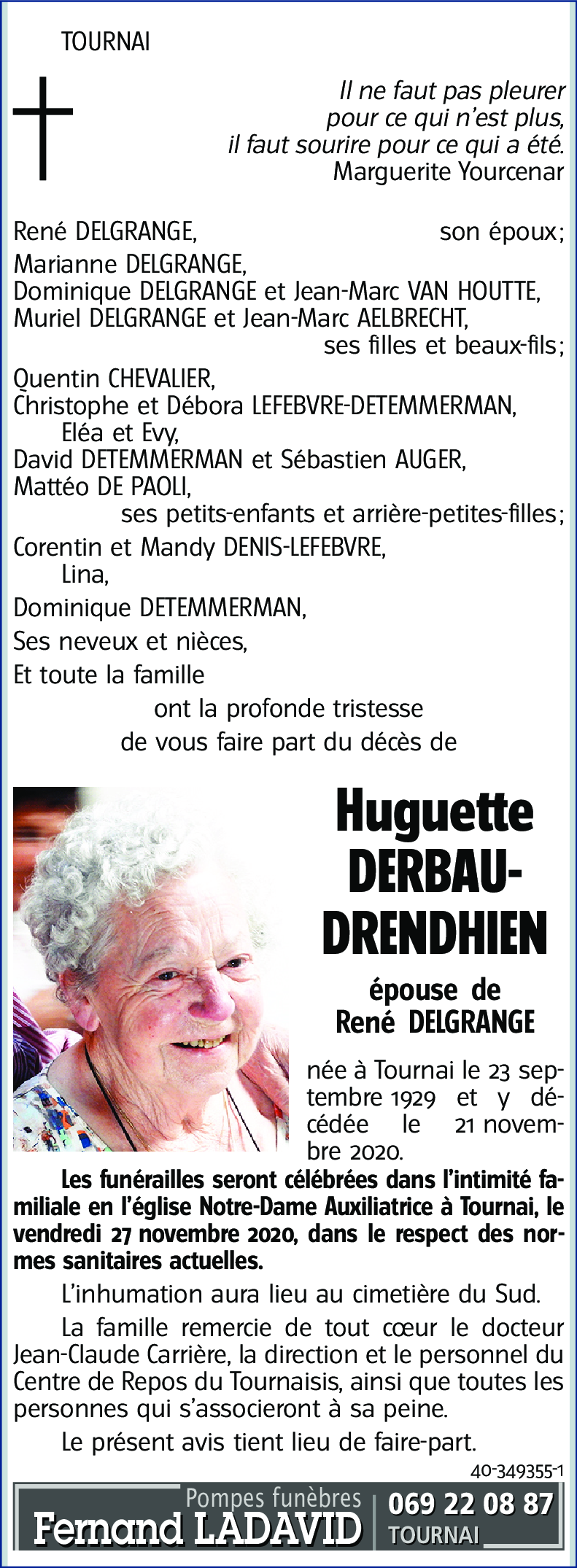 Huguette DERBAUDRENDHIEN