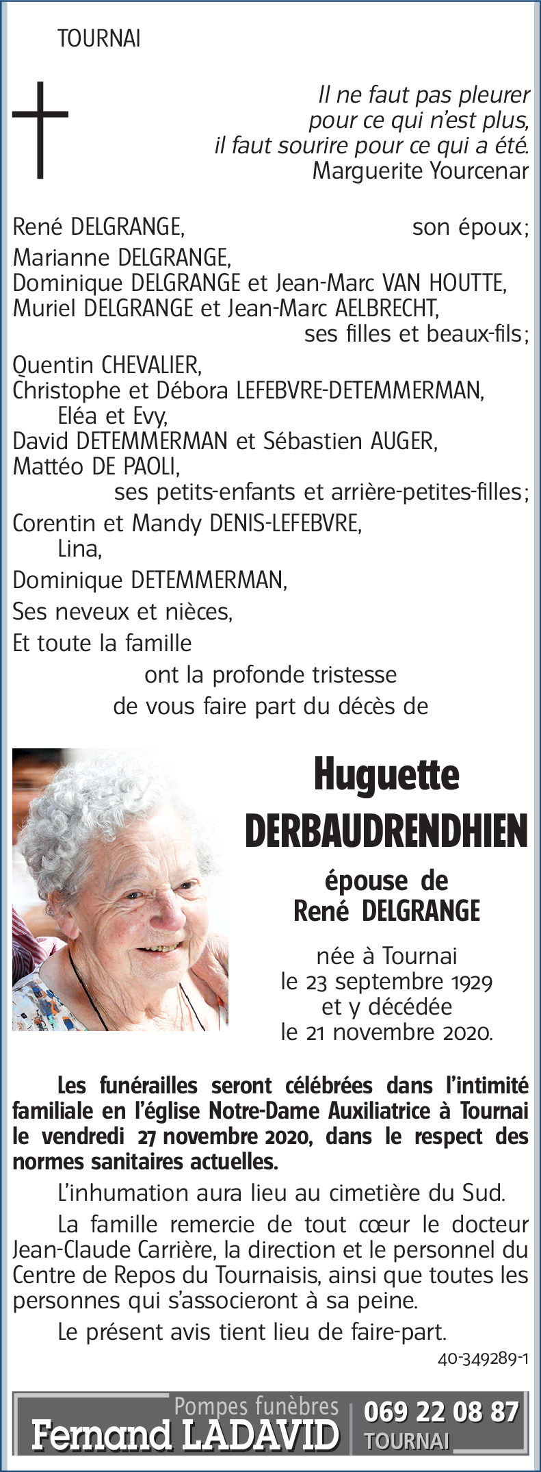 Huguette DERBAUDRENDHIEN