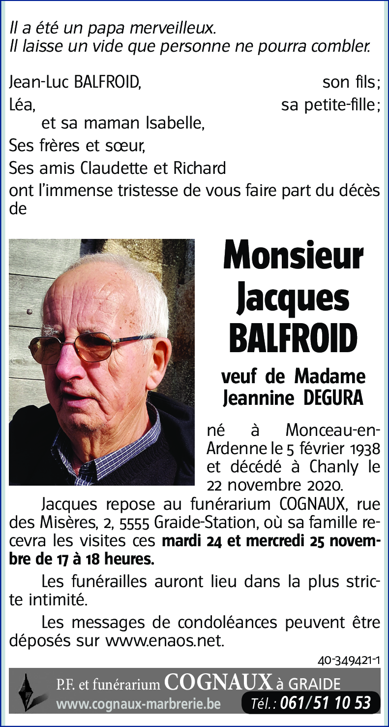 Jacques BALFROID