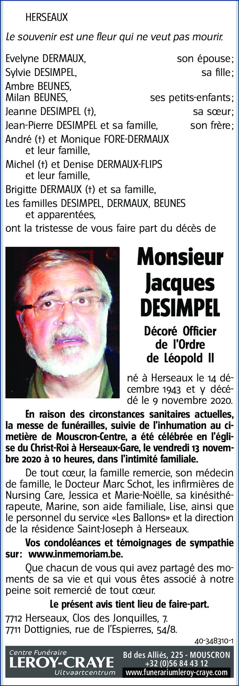 Jacques DESIMPEL