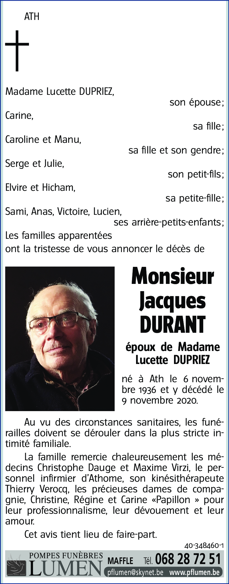 Jacques DURANT