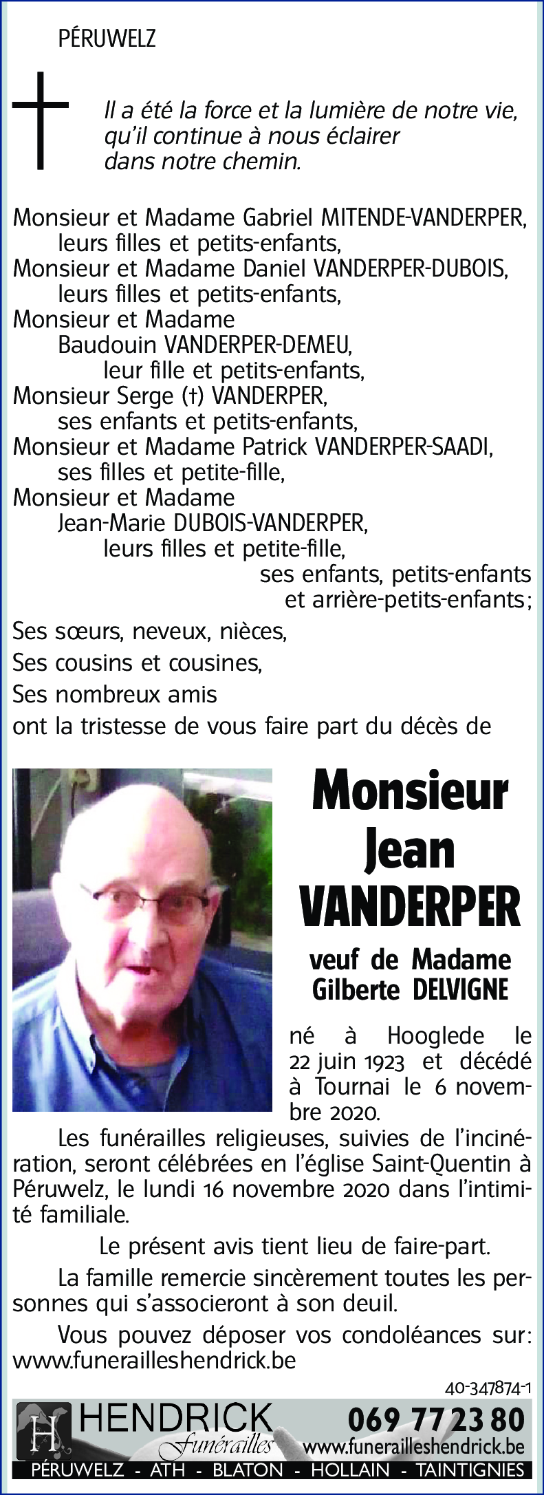 Jean VANDERPER