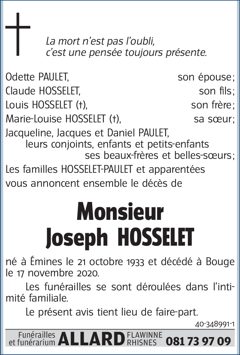 Joseph HOSSELET