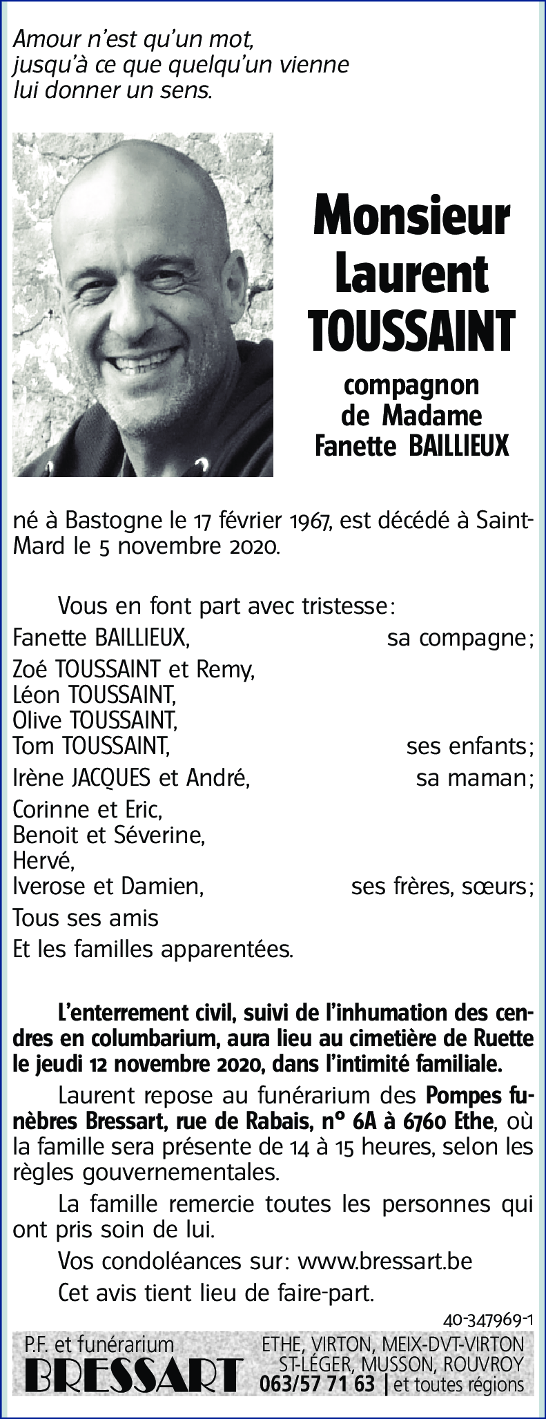 Laurent TOUSSAINT